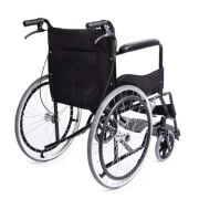 Tagesan 120 KG Taşıma Kapasiteli Ky809bj Siyah Kumaş Standart Transfer Refakatçı Frenli Tekerlekli Sandalye