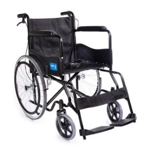 Comfort Plus Ky809bj Siyah Kumaş Standart Transfer Refakatçı Frenli Tekerlekli Sandalye