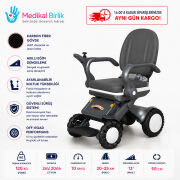 P219 Prostyle Glide Flex Akülü Tekerlekli Sandalye | X-Fold™ Katlanabilir Sistem ve Uyarlanabilir Yükseklik Sunan Akıllı Model