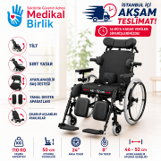 P130 Yetişkin Multifonksiyonel Tekerlekli Sandalye | Yüksek Konfor, Ayarlanabilir Pozisyon ve Çok Amaçlı Kullanım