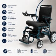P203 Ultra Hafif Akülü Tekerlekli Sandalye