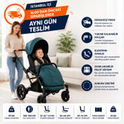 Mywam Alfa Engelli Çocuk Puseti Full Aksesuarlı | Avrupa Üretimi, Katlanabilir ve Gelişmiş Pozisyonlandırma Destekli Model