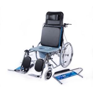 Comfort Plus KY609GC Sırtı Yatar Tekerlekli Sandalye | Ayak Kalkar, Tuvalet Özellikli