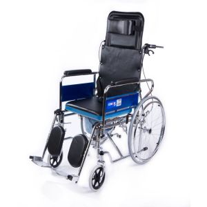 Comfort Plus KY609GC Sırtı Yatar Tekerlekli Sandalye | Ayak Kalkar, Tuvalet Özellikli