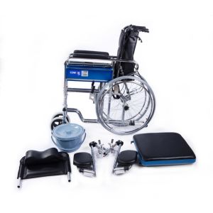 Comfort Plus KY609GC Sırtı Yatar Tekerlekli Sandalye | Ayak Kalkar, Tuvalet Özellikli
