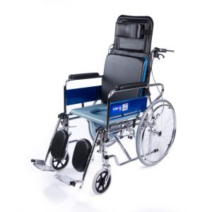 Comfort Plus KY609GC Sırtı Yatar Tekerlekli Sandalye | Ayak Kalkar, Tuvalet Özellikli