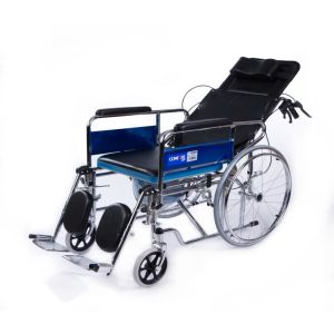 Comfort Plus KY609GC Sırtı Yatar Tekerlekli Sandalye | Ayak Kalkar, Tuvalet Özellikli