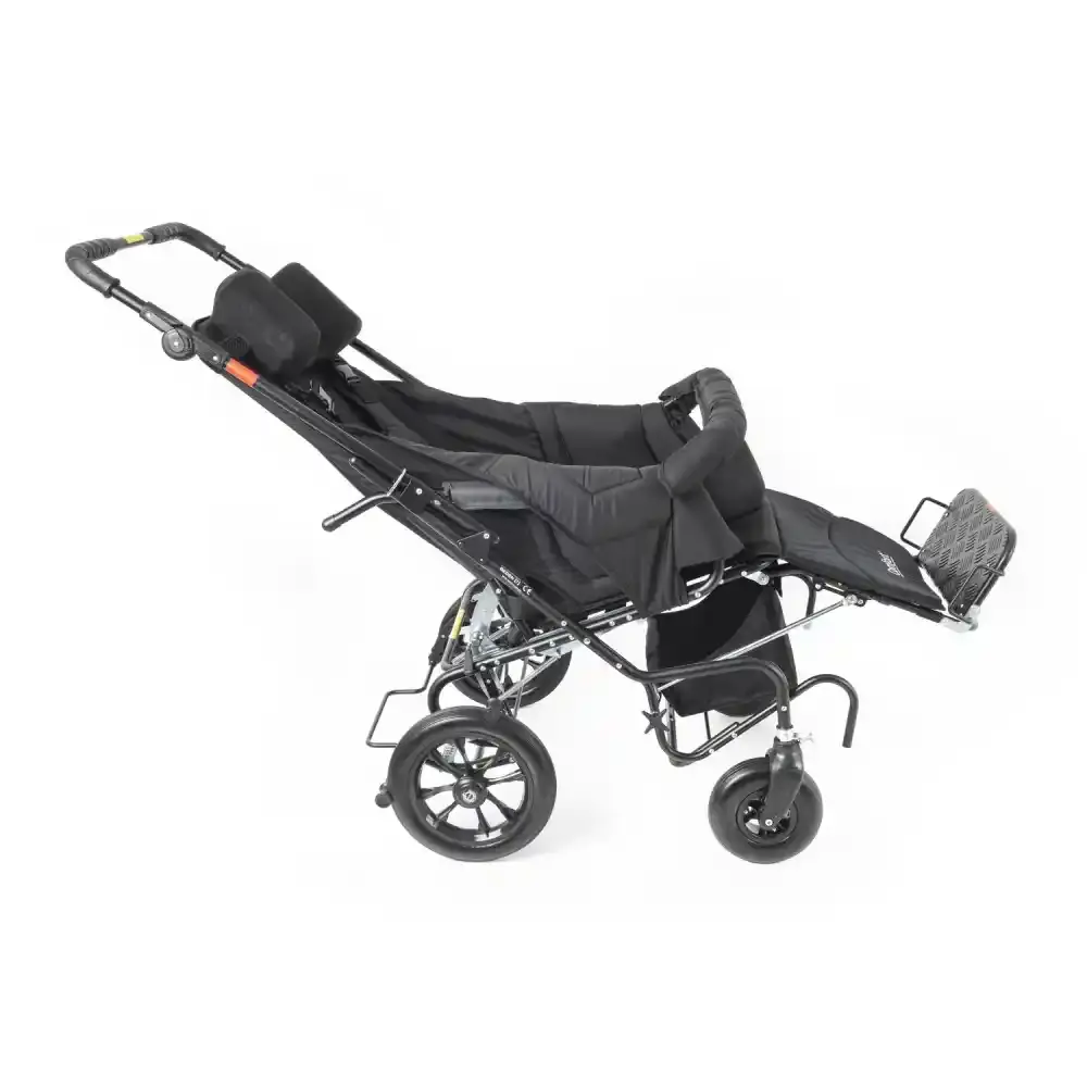 Comfort Plus Size 7 Engelli Çocuk ve Yetişkin Puseti | Katlanabilir Alüminyum Gövde, 5 Noktalı Emniyet Kemerli,