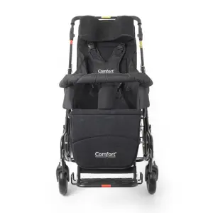 Comfort Plus Size 7 Engelli Çocuk ve Yetişkin Puseti | Katlanabilir Alüminyum Gövde, 5 Noktalı Emniyet Kemerli,