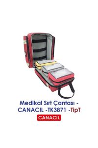 TipT Medikal Sırt Çantası - CANACIL -TK3871 - Kırmızı