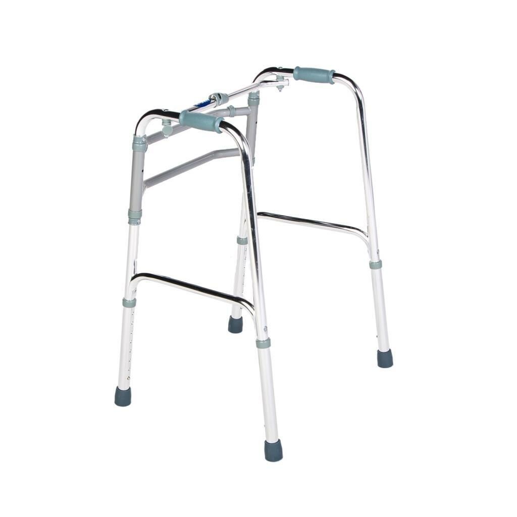 Comfort Plus DM-915 Alüminyum Walker | Katlanabilir, Ayarlanabilir Yetişkin Hasta Yürüteci