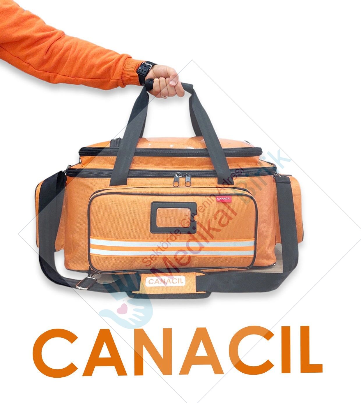 Canacil Travma Çantası TK6522 Turuncu 63 cm Profesyonel