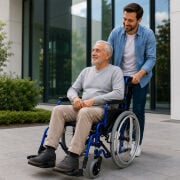 P110 Özellikli Standart Manuel Tekerlekli Sandalye | 45 cm Oturma Genişliğine Sahip Dayanıklı ve Pratik Model