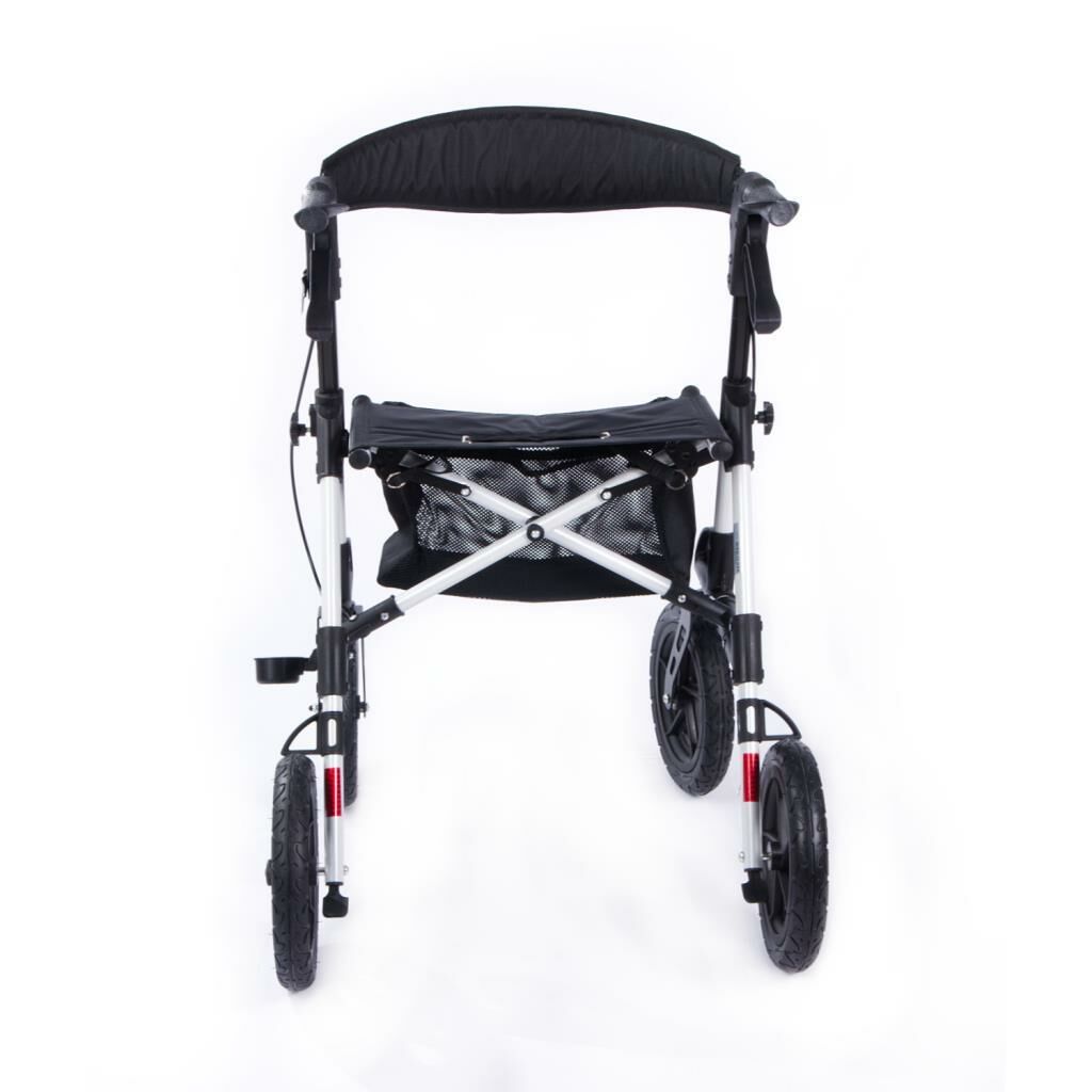 Comfort Plus DM-800 Büyük Tekerlekli Alüminyum Rollatör frenli oturaklı yürüteç