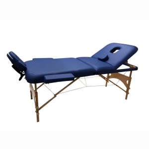 Comfort Plus 305 Ahşap Masaj Masası Mavi | Katlanabilir, Ayarlanabilir, 250 Kg Kapasiteli