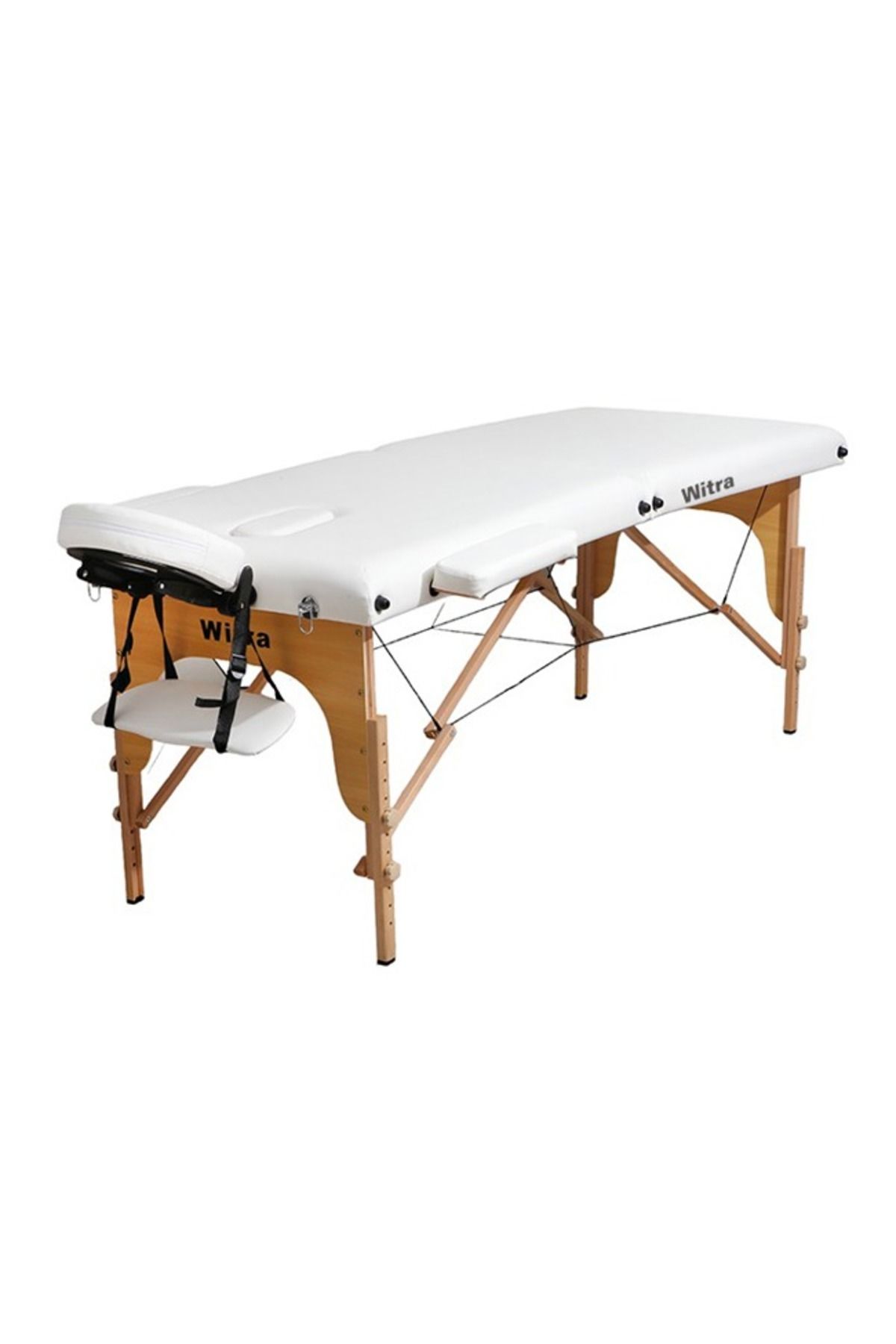 Ahşap 2 Parça Katlanabiir Masaj Masası Ahşap Masaj Sedyesi Taşıma Çantalı