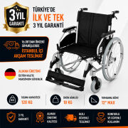 Römer R222 45 cm Disk Frenli Alüminyum Manuel Tekerlekli Sandalye