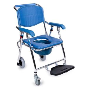 Comfort Plus DM-69 Banyo ve Tuvalet Özellikli Tekerlekli Sandalye | Alüminyum, Katlanabilir