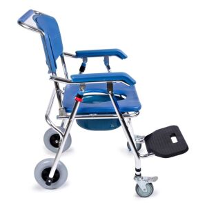 Comfort Plus DM-69 Banyo ve Tuvalet Özellikli Tekerlekli Sandalye | Alüminyum, Katlanabilir