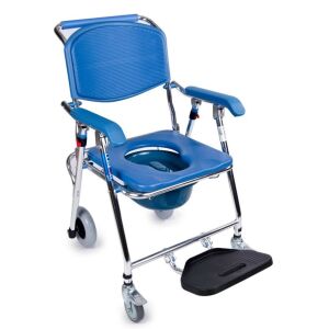 Comfort Plus DM-69 Banyo ve Tuvalet Özellikli Tekerlekli Sandalye | Alüminyum, Katlanabilir