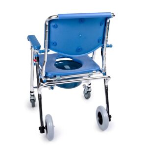 Comfort Plus DM-69 Banyo ve Tuvalet Özellikli Tekerlekli Sandalye | Alüminyum, Katlanabilir