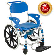 Römer R403 Mavi Büyük Tekerlekli Banyo Tuvalet Sandalyesi
