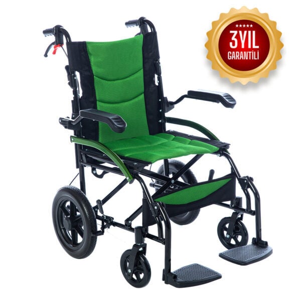 Römer R212 Yeşil Hafif Küçük Teker Manuel Tekerlekli Sandalye