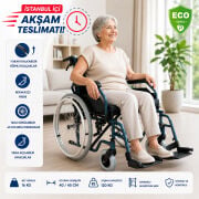 P951 Alüminyum Tekerlekli Sandalye | 40 cm Oturma Genişliği ile Hafif ve Dayanıklı Manuel Sandalye