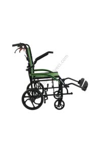 G-502 Alüminyum 10.5 kg Manuel Tekerlekli Sandalye | Katlanabilir Hafif Transfer Sandalyesi