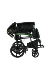 G-502 Alüminyum 10.5 kg Manuel Tekerlekli Sandalye | Katlanabilir Hafif Transfer Sandalyesi