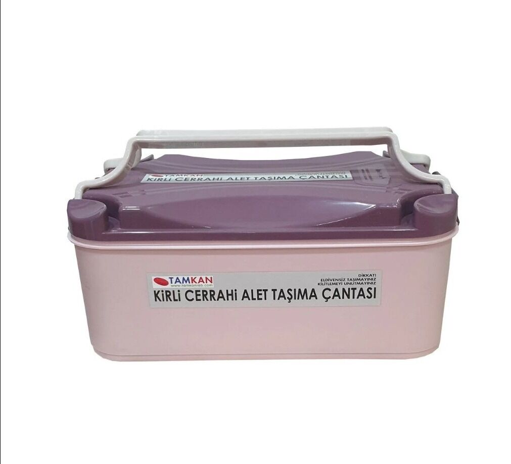 CANACIL TK0616 14 Litre Kirli Cerrahi Alet Taşıma Çantası – Mavi, Medikal Alet Transfer Çantası