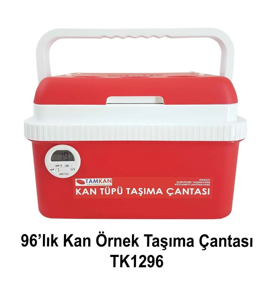 CANACIL TK1296 96'lık Kan Örnek Taşıma Çantası – Soğuk Zincir, Isı İzolasyonlu Blood Sample Box