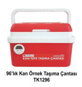 CANACIL TK1296 96'lık Kan Örnek Taşıma Çantası – Soğuk Zincir, Isı İzolasyonlu Blood Sample Box