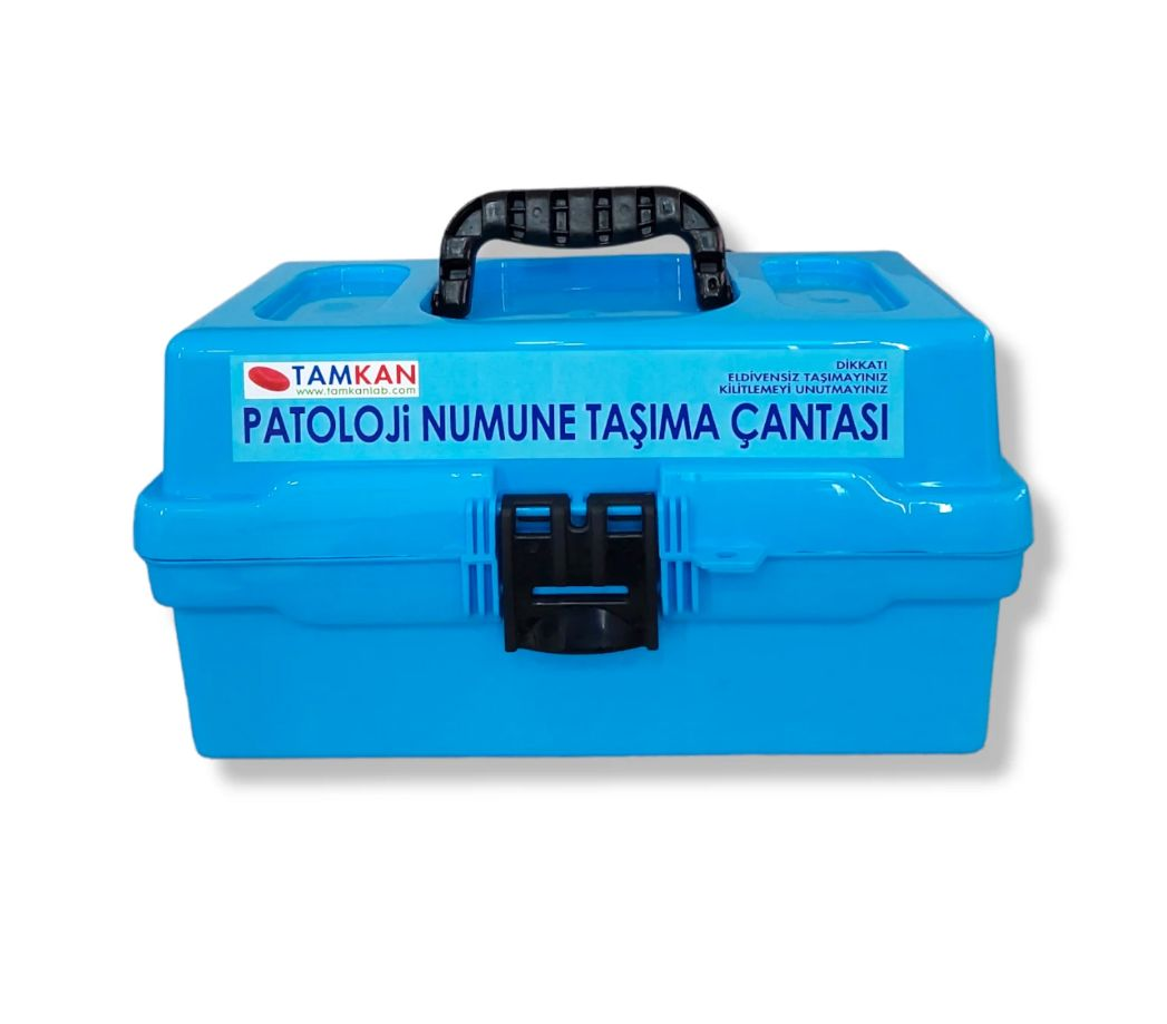 CANACIL TK2320 Patolojik Numune Kabı Mavi – Biyopsi ve Laboratuvar Numune Kabı