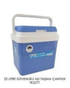 TAMKAN TK2277 22 LT Güvenlikli Aşı Taşıma Çantası – 2-8°C Soğuk Zincir, 24 Saat