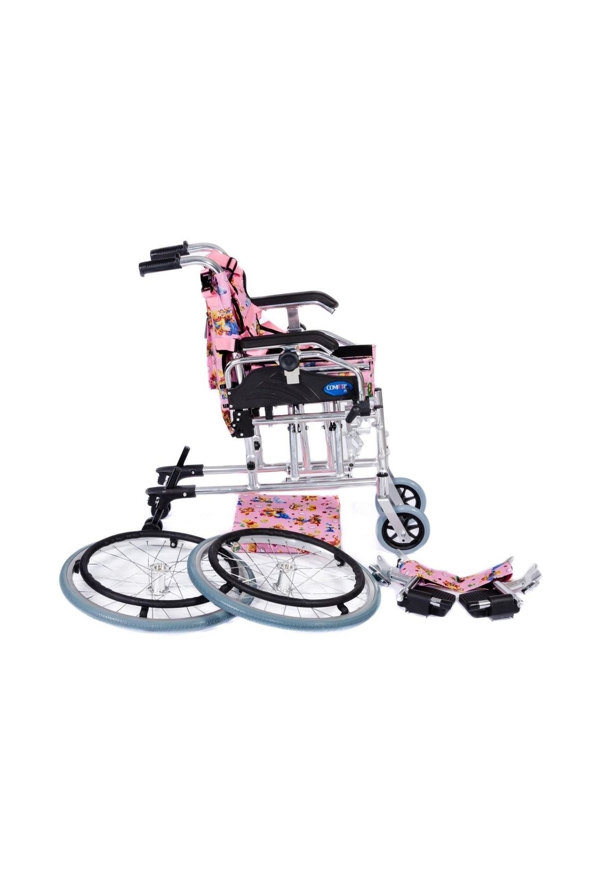 Comfort Plus KY980LQ-30 Alüminyum Pediatrik Özellikli Tekerlekli Sandalye | Çocuk Manuel Engelli Sandalyesi