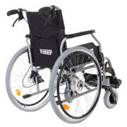 RÖMER R222 Özellikli Alüminyum Manuel Tekerlekli Sandalye 51 cm | Refakatçi Frenli Katlanabilir Premium Manuel Sandalye