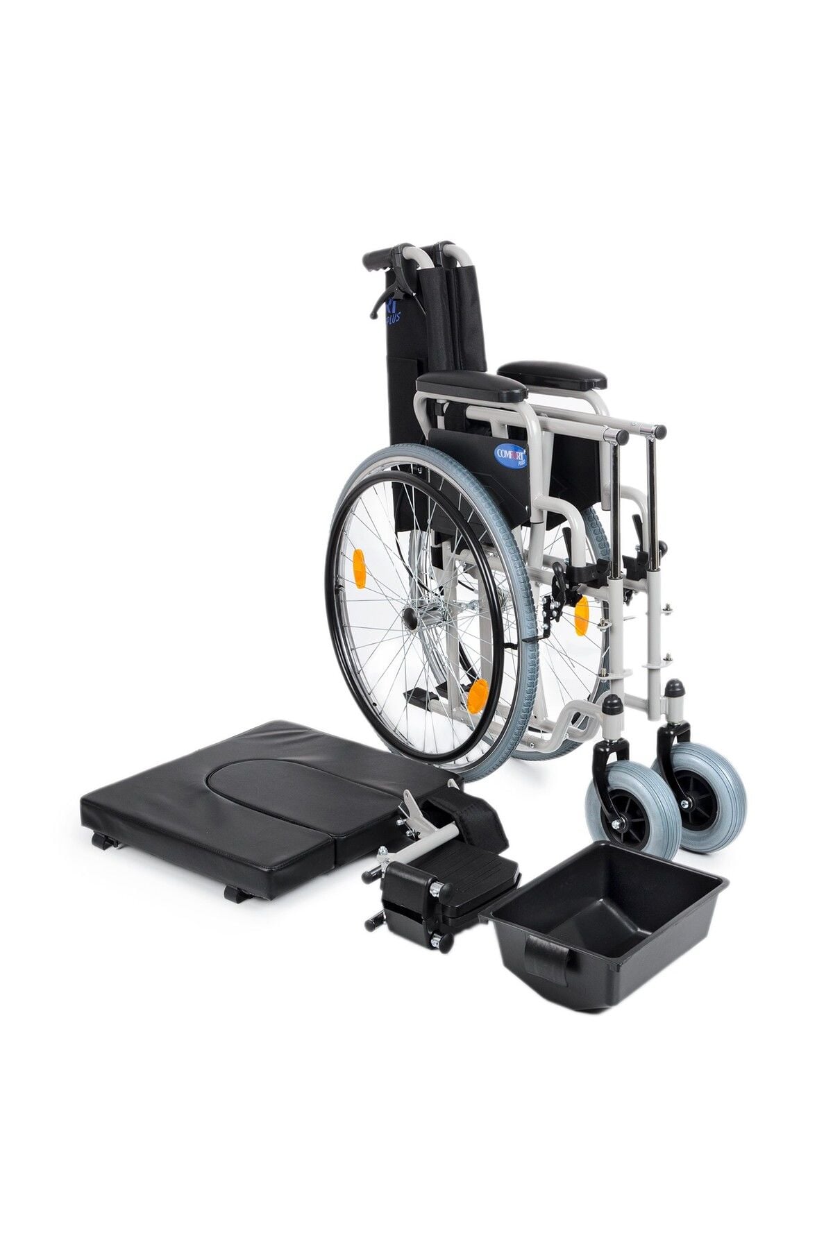 DM-550 50cm Tuvalet WC Özellikli Tekerlekli Sandalye