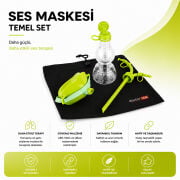 Ses Terapisi ve Vokal Egzersiz Ekipmanı | doctorVOX Ses Maskesi Temel Set Yeşil