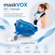 Ses Terapisi ve Vokal Egzersiz Maskesi | doctorVOX Vanalı Ses Maskesi Turkuaz