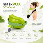 Ses Terapisi ve Vokal Egzersiz Maskesi | doctorVOX Vanalı Ses Maskesi Yeşil