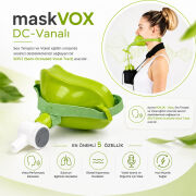 Ses Terapisi ve Vokal Egzersiz Maskesi | doctorVOX Vanalı Ses Maskesi Yeşil