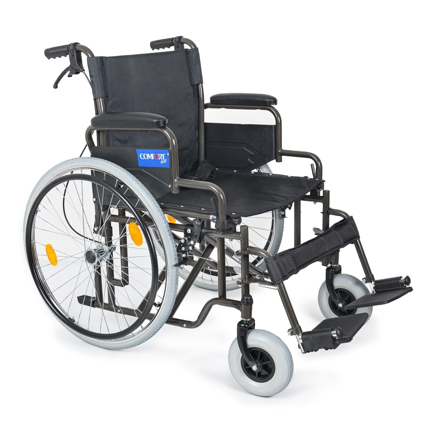 Comfort Plus DM-312 Centro 50 cm Tekerlekli Sandalye | Refakatçi Frenli, Katlanabilir