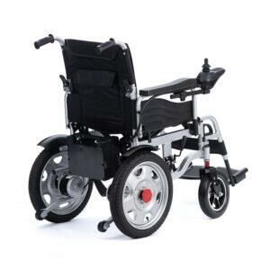 Jetty JT-098 Katlanır Akülü Tekerlekli Sandalye | Çift Motorlu Elektrikli Hasta ve Engelli Sandalyesi