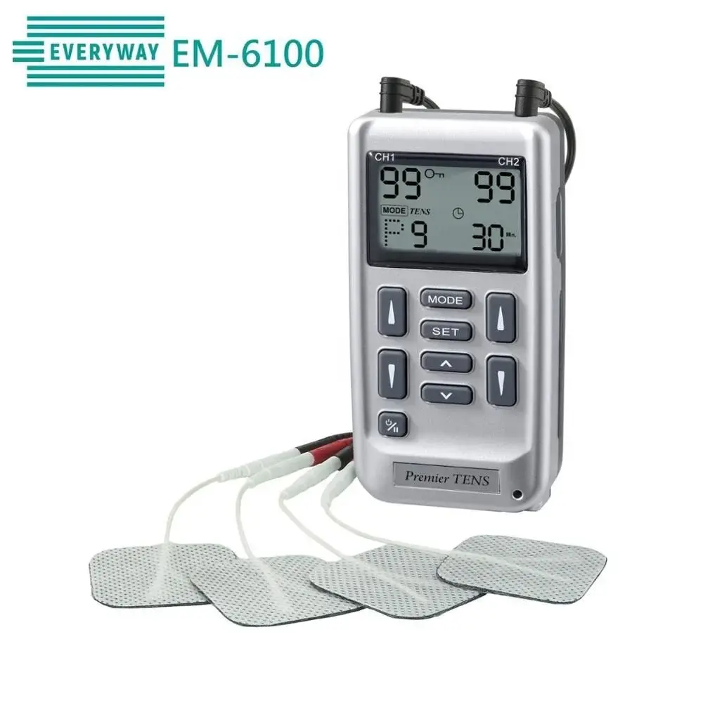 Everyway EM-6100 Dijital TENS Cihazı | 2 Kanallı Portatif Elektroterapi Cihazı