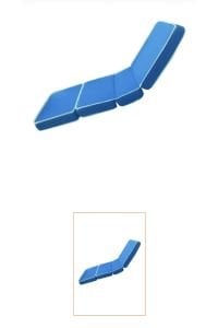 Sünger Hasta Yatağı 4 Parça  90x 190 x 10 cm hasta döşeği yüksek DS  KILIFLI