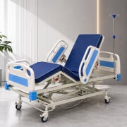 3 Motorlu Full ABS Hasta Karyolası | Elektrikli Asansörlü Kumandalı Hasta Yatağı 90x190 cm 220 kg