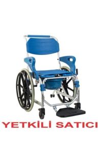 Golfi G561 Alüminyum Klozetli Banyo Sandalyesi | Tekerlekli Hasta Tuvalet ve Duş Sandalyesi | Medikal Birlik