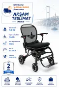 S475 Karbon Fiber Akülü Tekerlekli Sandalye | 15,6 Kg, 2×250W, 45 Cm Oturum, Katlanabilir