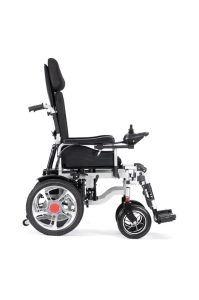 JT-124 Hafif Akülü Tekerlekli Sandalye | Katlanabilir Çift Motorlu, Yatarlı Elektrikli Sandalye